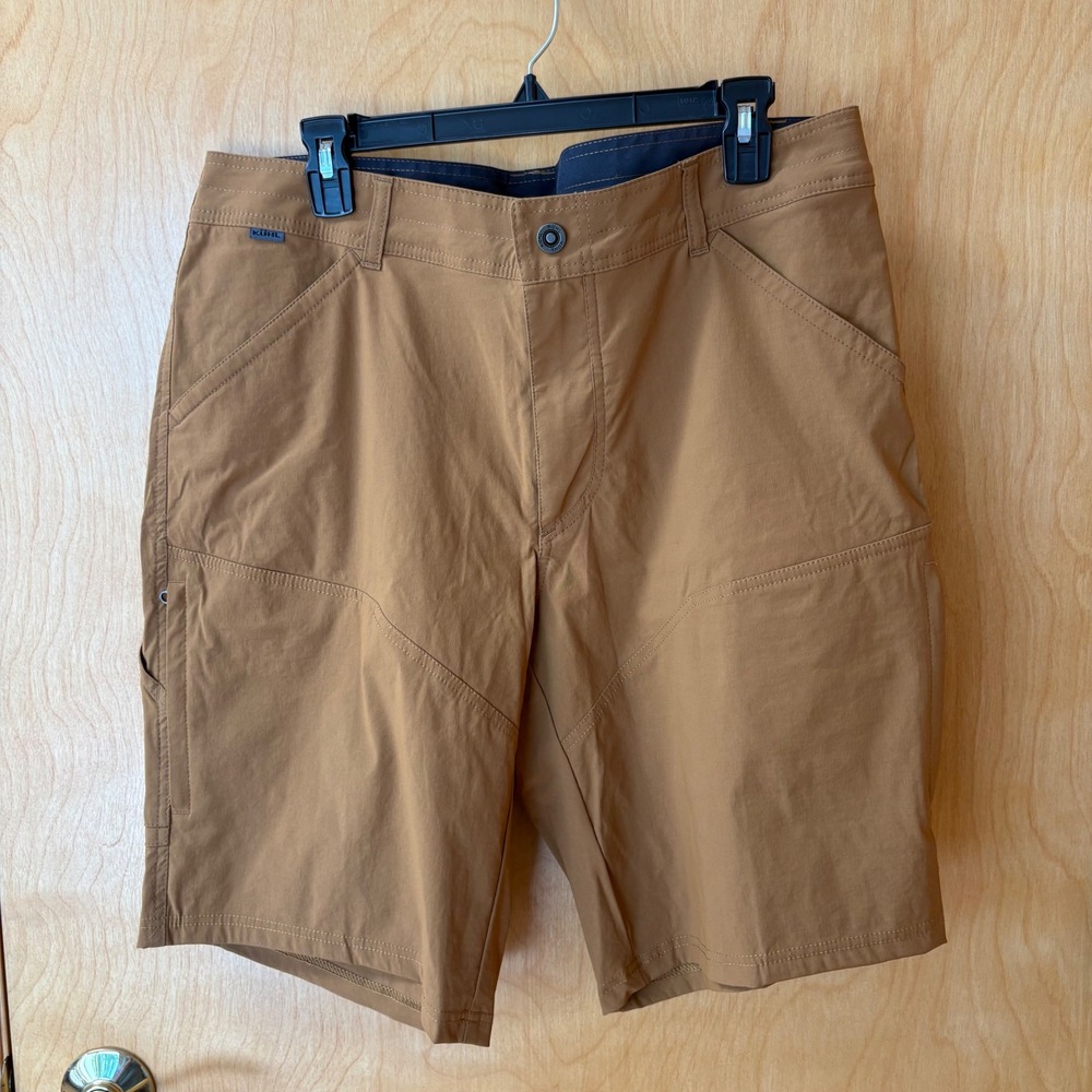 KUHL Renegade Shorts Men 36 Brown Cargo Hiking Technical Utility Outdoor